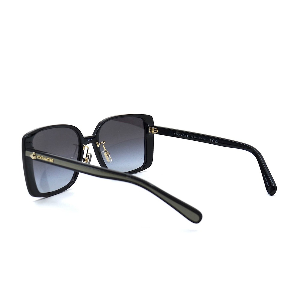 COACH HC8375 BLACK GREY GRADIENT AUTHENTIC SUNGLASSES - Picture 4 of 14